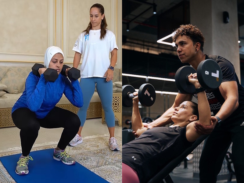 personal fitness trainer at home